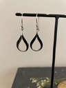 Boucles d'oreilles Argent 925 - Onyx [1793]