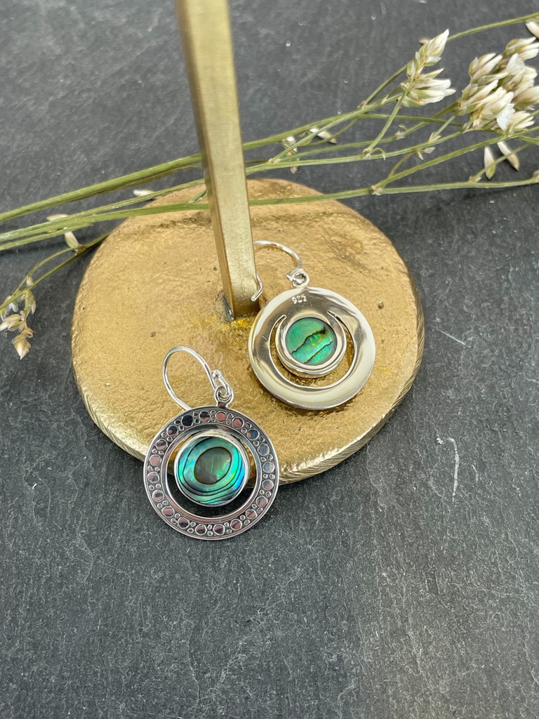 Boucles d'oreilles Argent 925 - Abalone [1801]