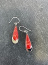 Boucles d'oreilles Argent 925 - Corail [1805]
