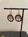 Boucles d'oreilles Argent 925 - Corail [1810]