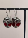 Boucles d'oreilles Argent 925 - Corail [1842]