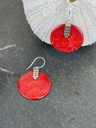 Boucles d'oreilles Argent 925 - Corail [1858]
