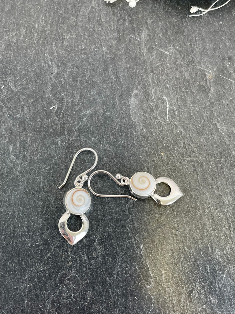 Boucles d'oreilles Argent 925 - Œil de Sainte-Lucie [1885]