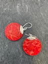 Boucles d'oreilles Argent 925 - Corail [1888]