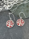 Boucles d'oreilles Argent 925 - Corail [1912]