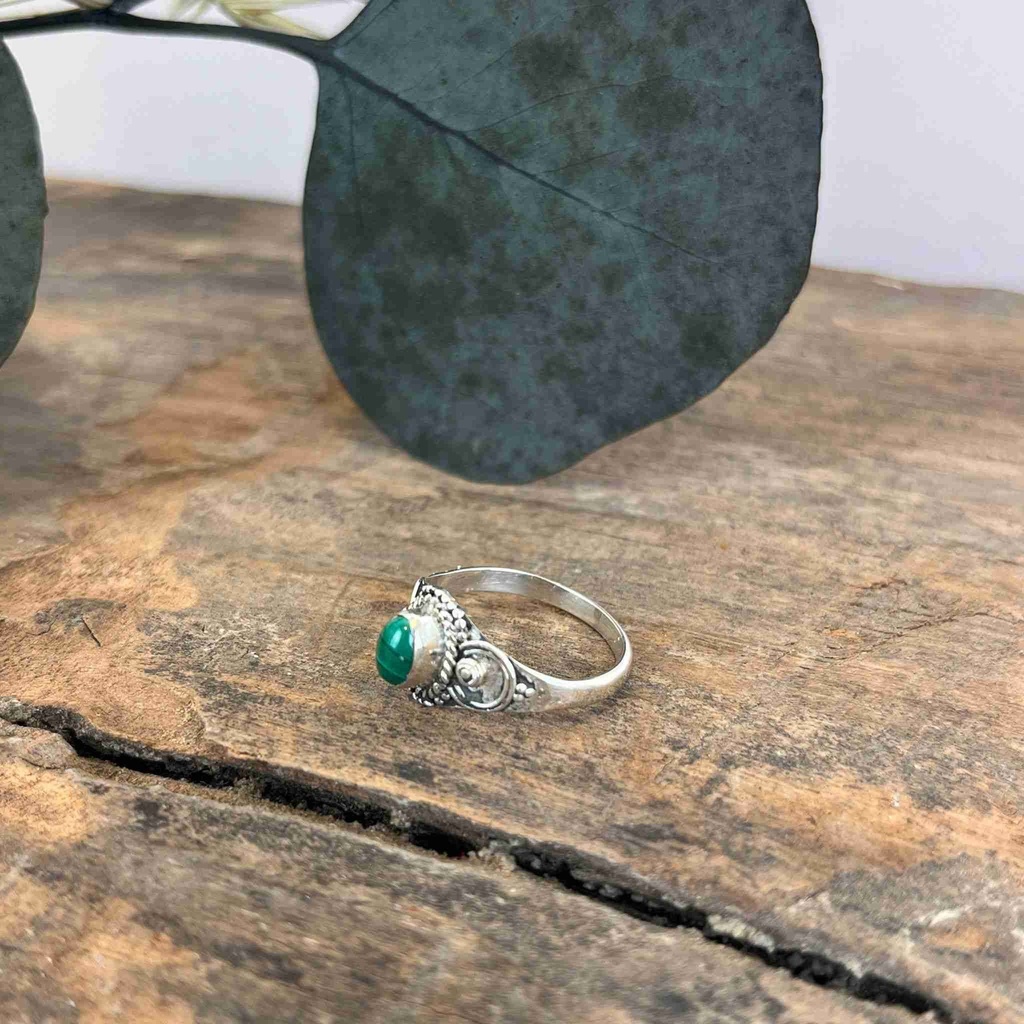 Bague Argent 925 - Malachite [3180]