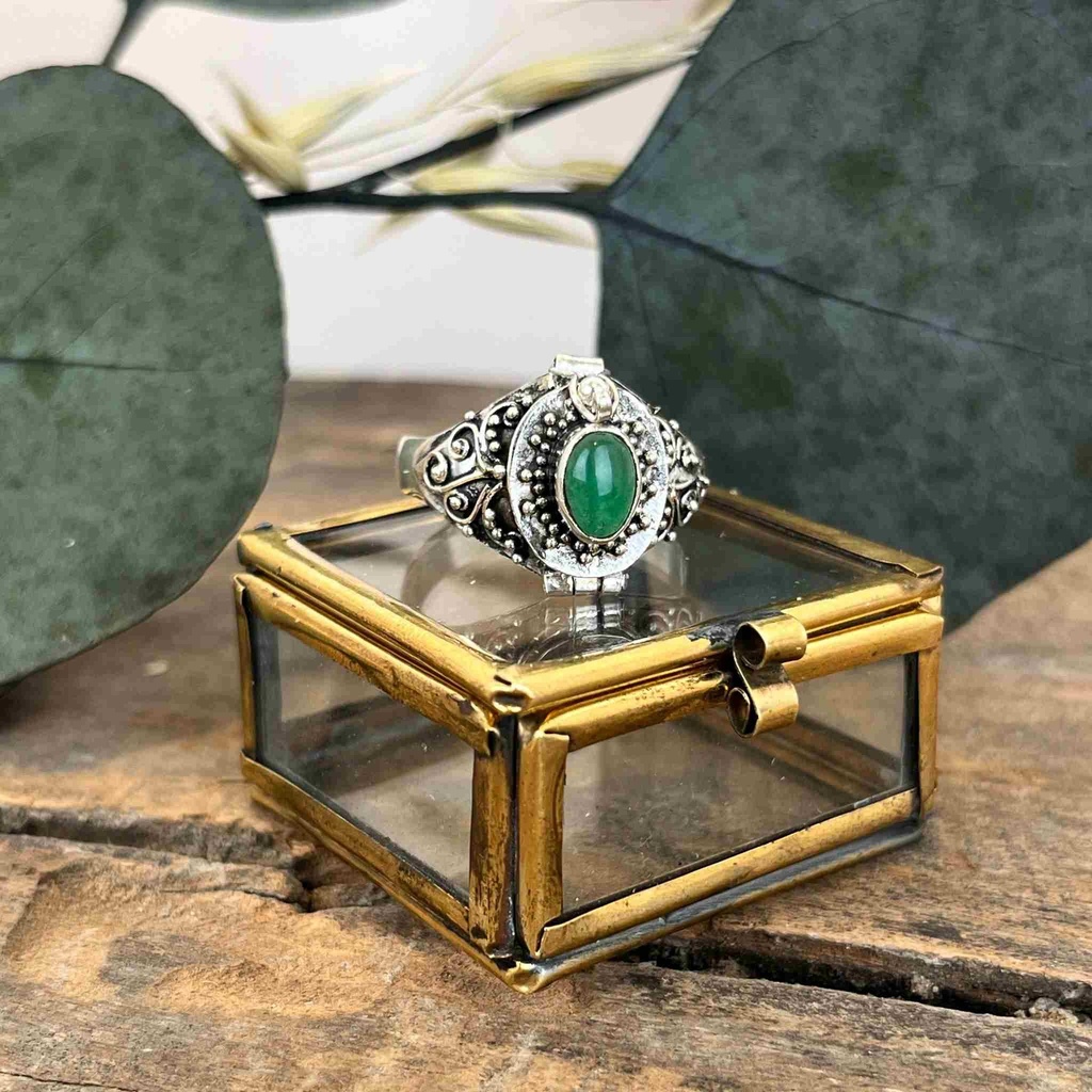 Bague Argent 925 - Aventurine [3216]