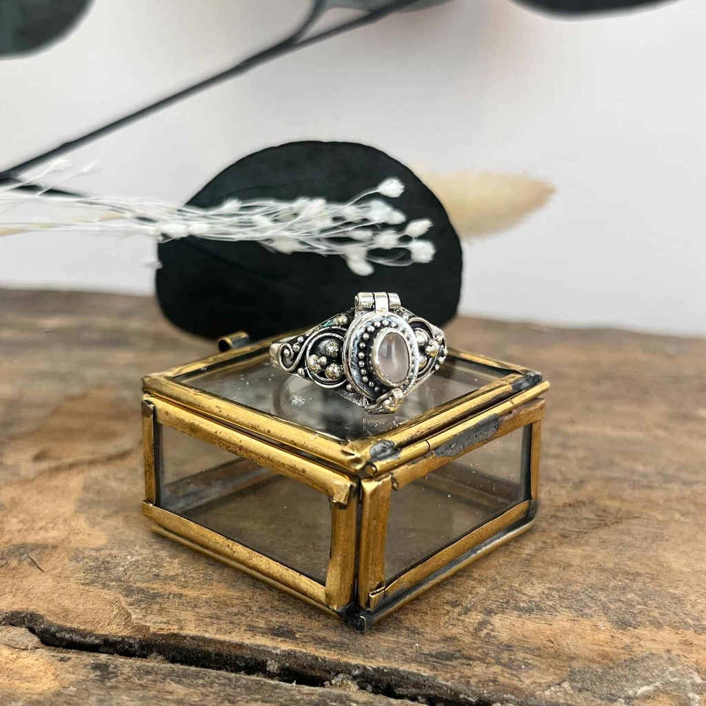 Bague Argent 925 - Quartz Rose [3285]