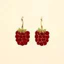 Boucles d'Oreilles 'Framboise' - Coucou Suzette