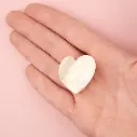 Mini Pince à Cheveux 'Cœur Blanc' - Coucou Suzette