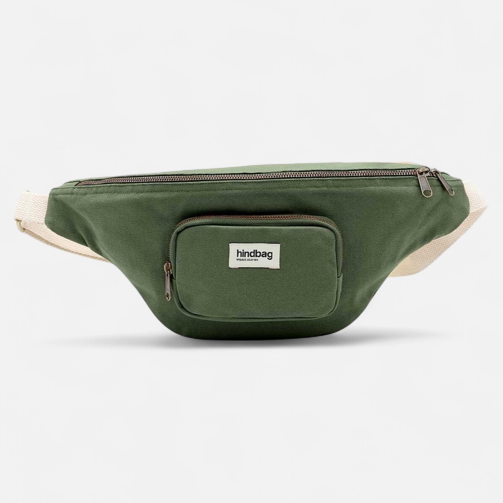 [HIND-7HINDSOFIA_O] Sac banane XL 'Sofia' – Olive – Hindbag