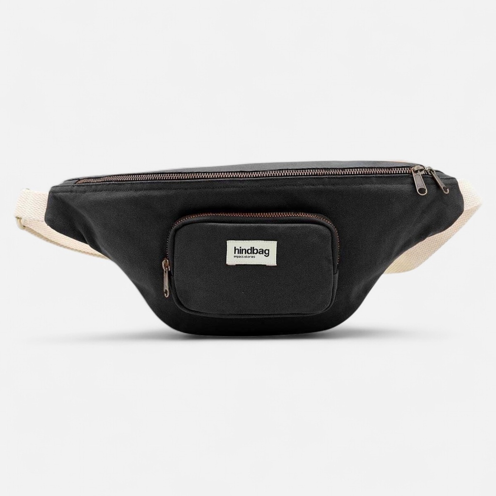 [HIND-7HINDSOFIA_N] Sac banane XL 'Sofia' – Noir – Hindbag