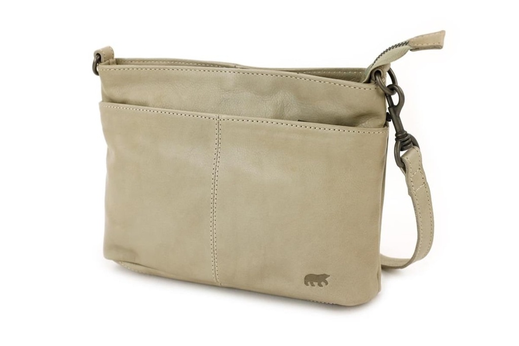 Sac à Main 'Ashley' Gris - Cuir - Bear Design