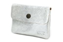 Pochette 'Pietje' Argenté - Cuir - Bear Design