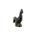 Coq Bronze - Noir & Or - 10 x 9 x 3,5 cm