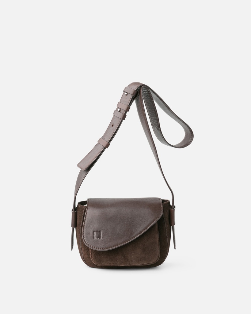 Sac à bandoulière 'Blunt' Brun Foncé - Biba