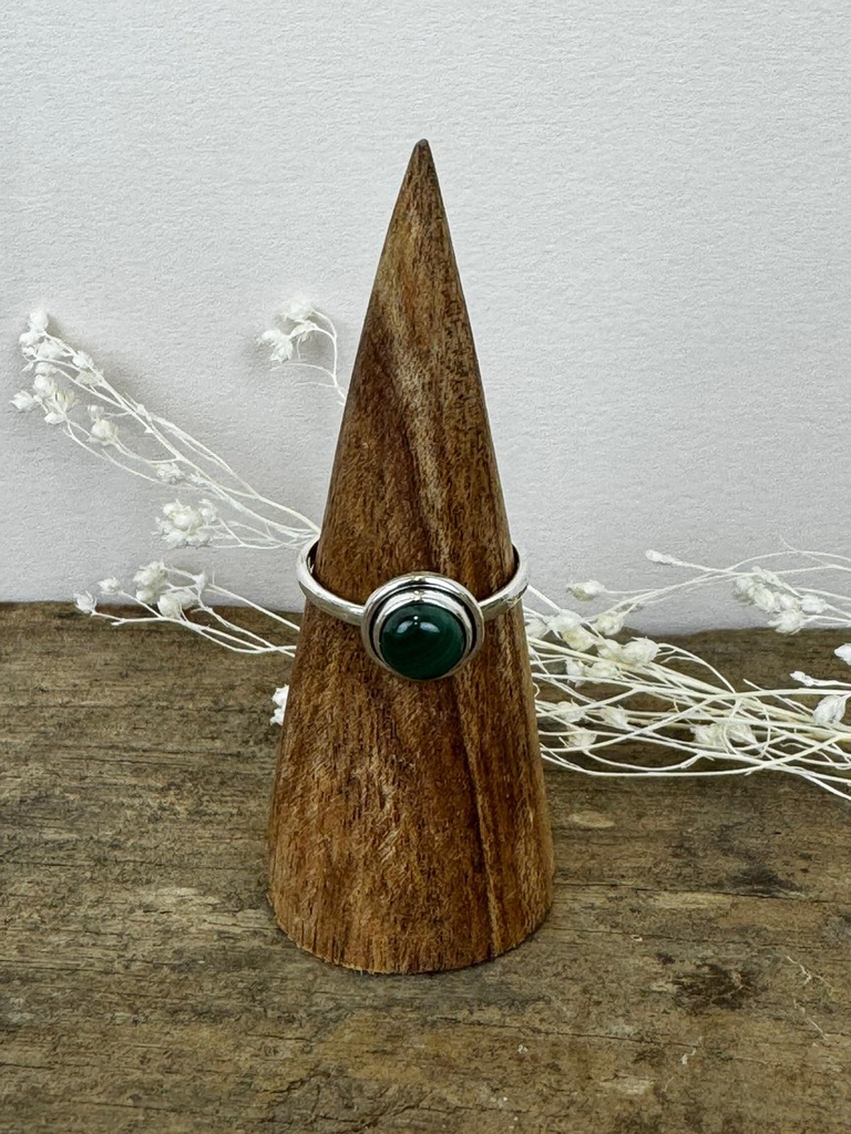 Bague Argent 925 - Malachite [3421]