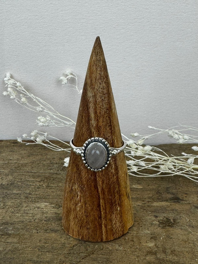 Bague Argent 925 - Quartz Rose [3424]