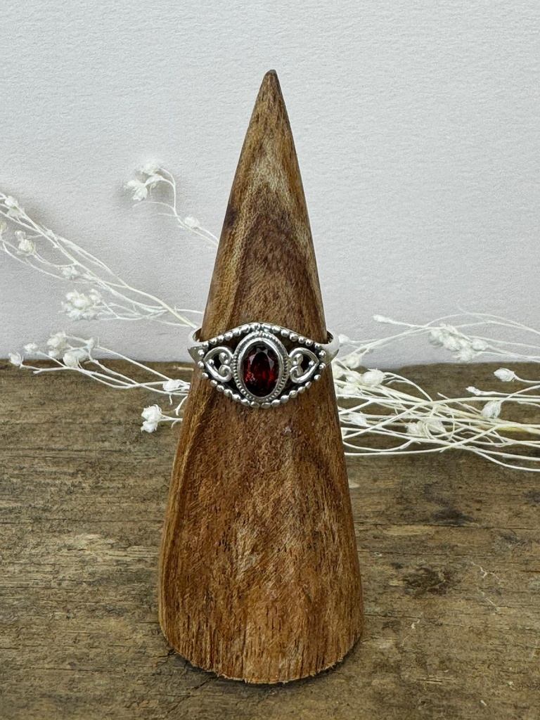 Bague Argent 925 - Grenat [3434]