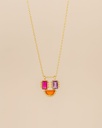 Collier 'Carina' - Plaqué Or - Rubis - Muja Juma