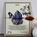 Bracelet 'Casy' - Acier & laiton doré 2µ - Iolite - By Garance