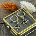 Boucles d'oreilles 'Sian' - Acier - By Garance