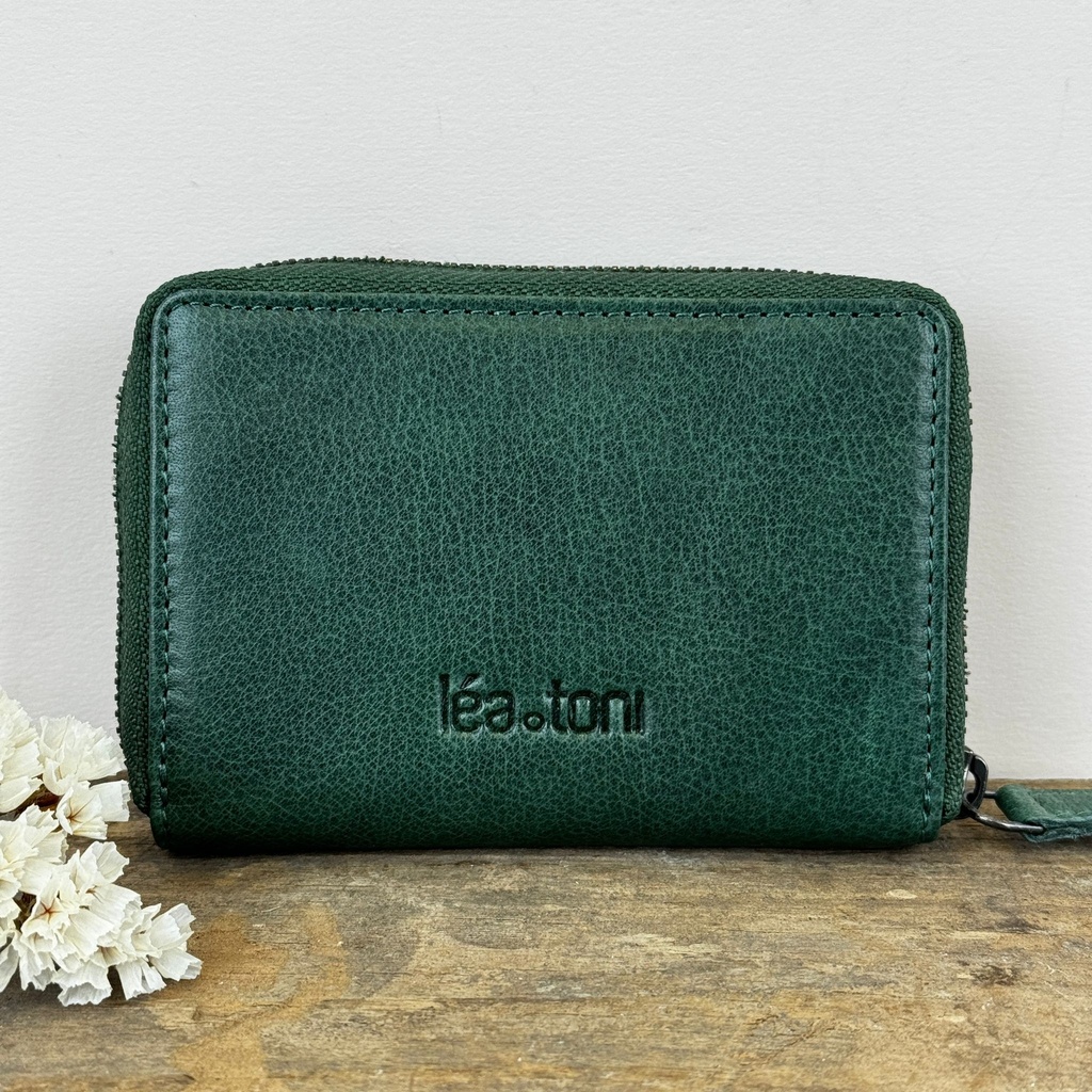 [LEA-ALYA-BPF-VERT] Portefeuille 'Alya' Vert - Léa Toni