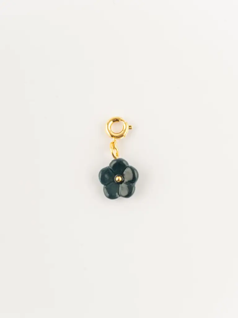 [NACH-CH003] Pendentif 'Fleur Verte' - Nach