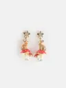 Boucles d'oreilles pendantes 'Lapin et Champignon' - Nach