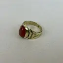 Bague Laiton – Cornaline [3470]