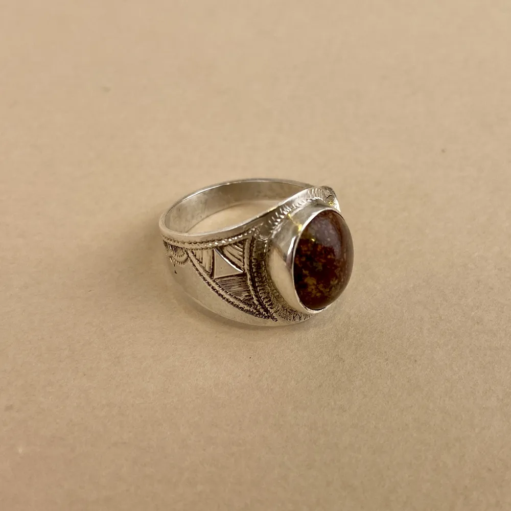Bague Argent 925 – Jaspe [3502]