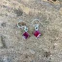 Boucles d'oreilles – Argent 925 – Rubis [2012]