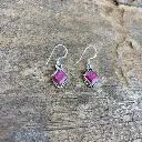 Boucles d'oreilles – Argent 925 – Rubis [2030]