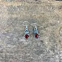 Boucles d'oreilles – Argent 925 – Cornaline [2043]