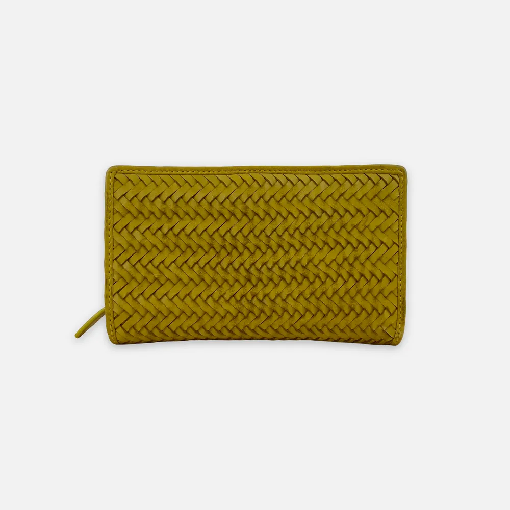 Portefeuille 'Perkins' Vert Citron – Biba