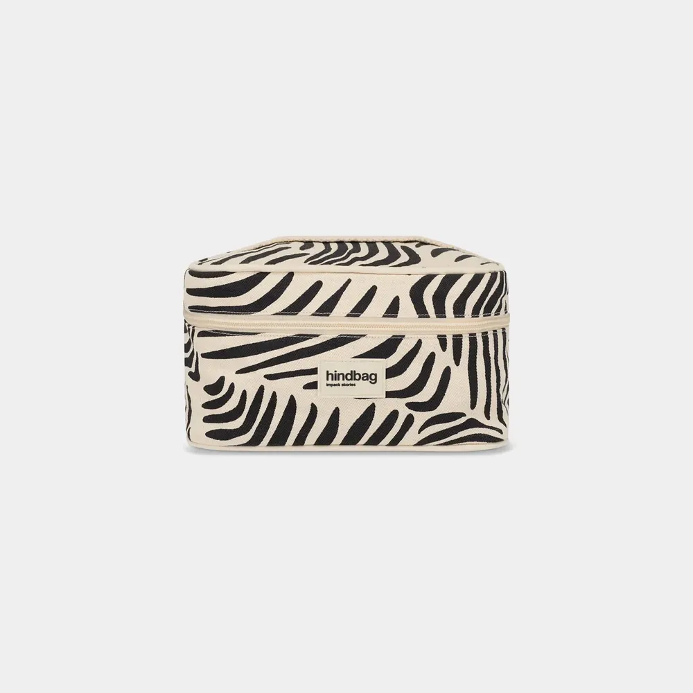 Sac vanity 'Gaspard' – Zèbre écru – Hindbag