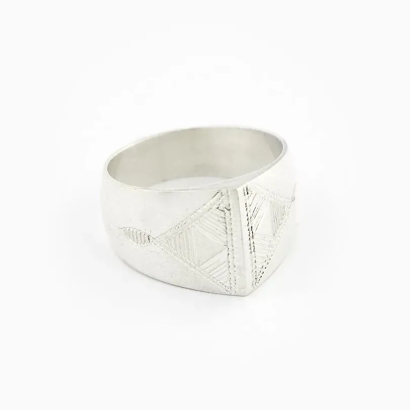 Bague 'Lyes' – Argent – Ombre Claire