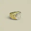 Bague 'Mawli' – Argent & bronze – Ombre Claire