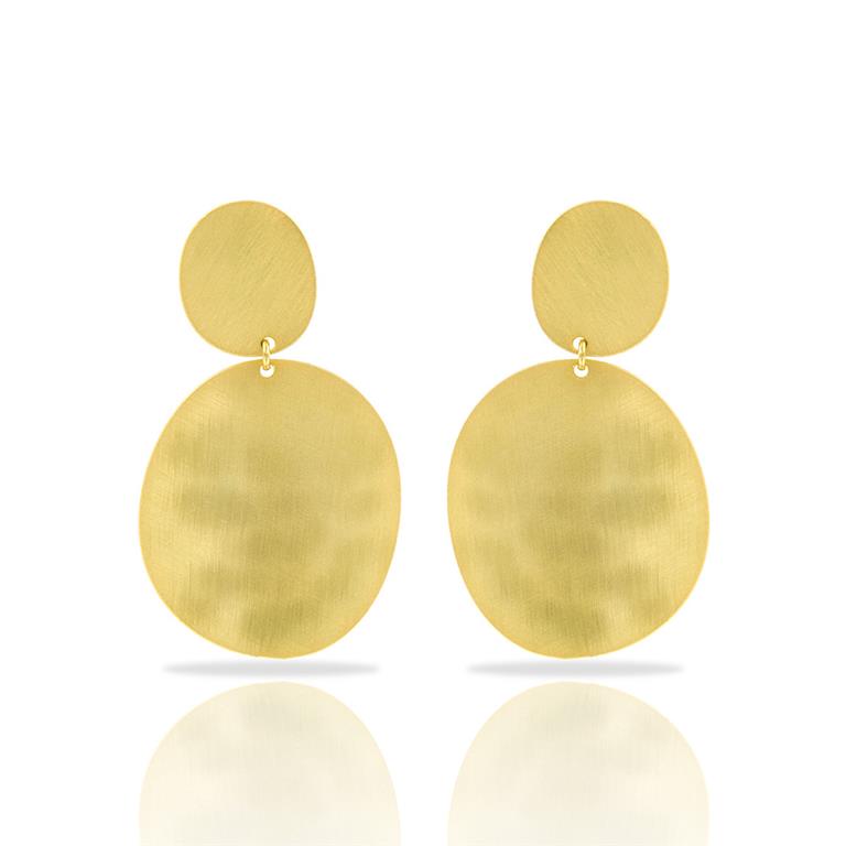 [RAS-3037001] Boucles d'oreilles 'Zen' – Laiton plaqué or – RAS