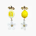 Boucles d'oreilles 'Citron et Fleur de Citronnier' – Nach