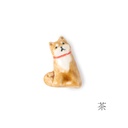 Broche 'Akaikubiwano Shiba' – Nanayosha