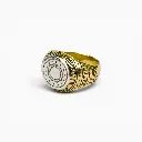 Bague 'Mawli' – Argent 999 & bronze – Ombre Claire