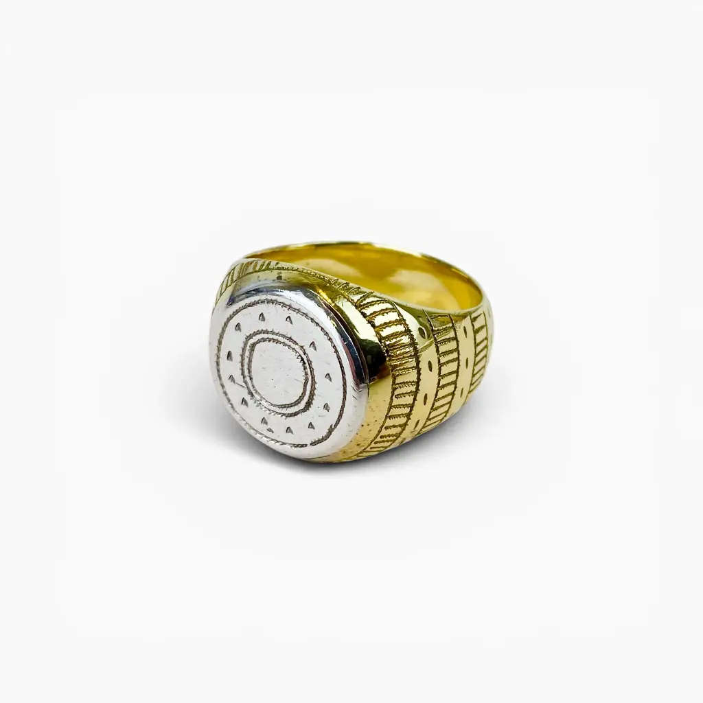 Bague 'Mawli' – Argent 999 & bronze – Ombre Claire