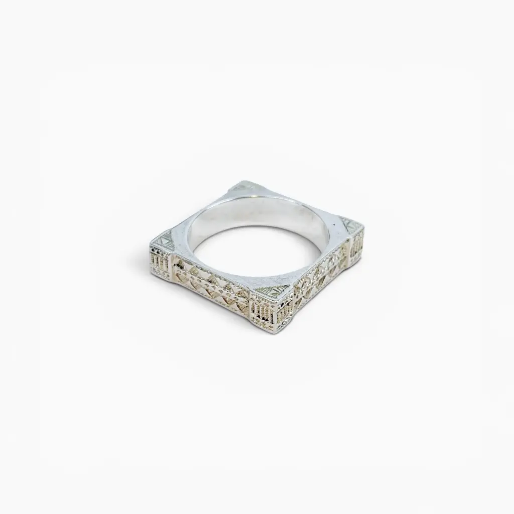 Bague 'Laurent' – Argent 999 – Ombre Claire