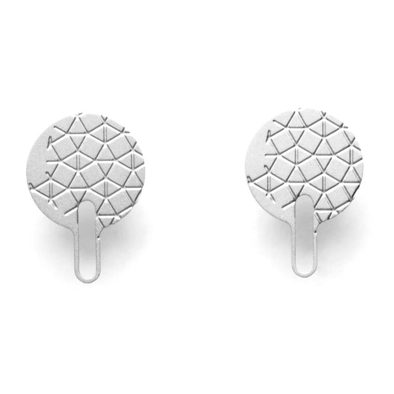 [RAS-3PSS01004] Boucles d'oreilles 'Pascal Suter' – Laiton plaqué argent – RAS