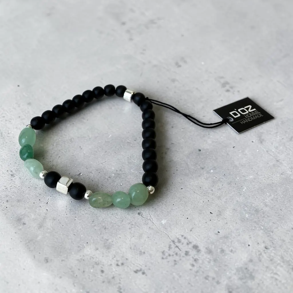 Bracelet – Pierres & argent 925 – Small – D'Oz Homme