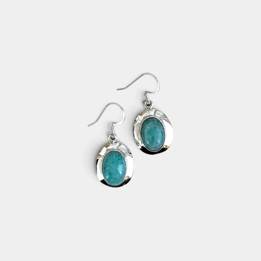 Boucles d'oreilles – Argent 925 – Amazonite [2064]
