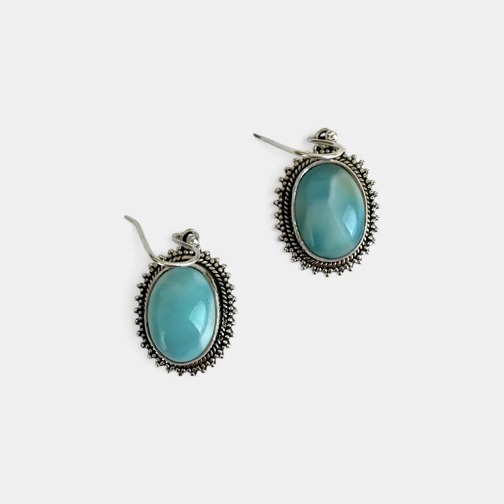 Boucles d'oreilles – Argent 925 – Larimar [2071]