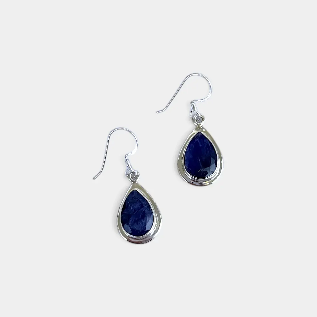 [BOAR-2079] Boucles d'oreilles – Argent 925 – Saphir [2079]