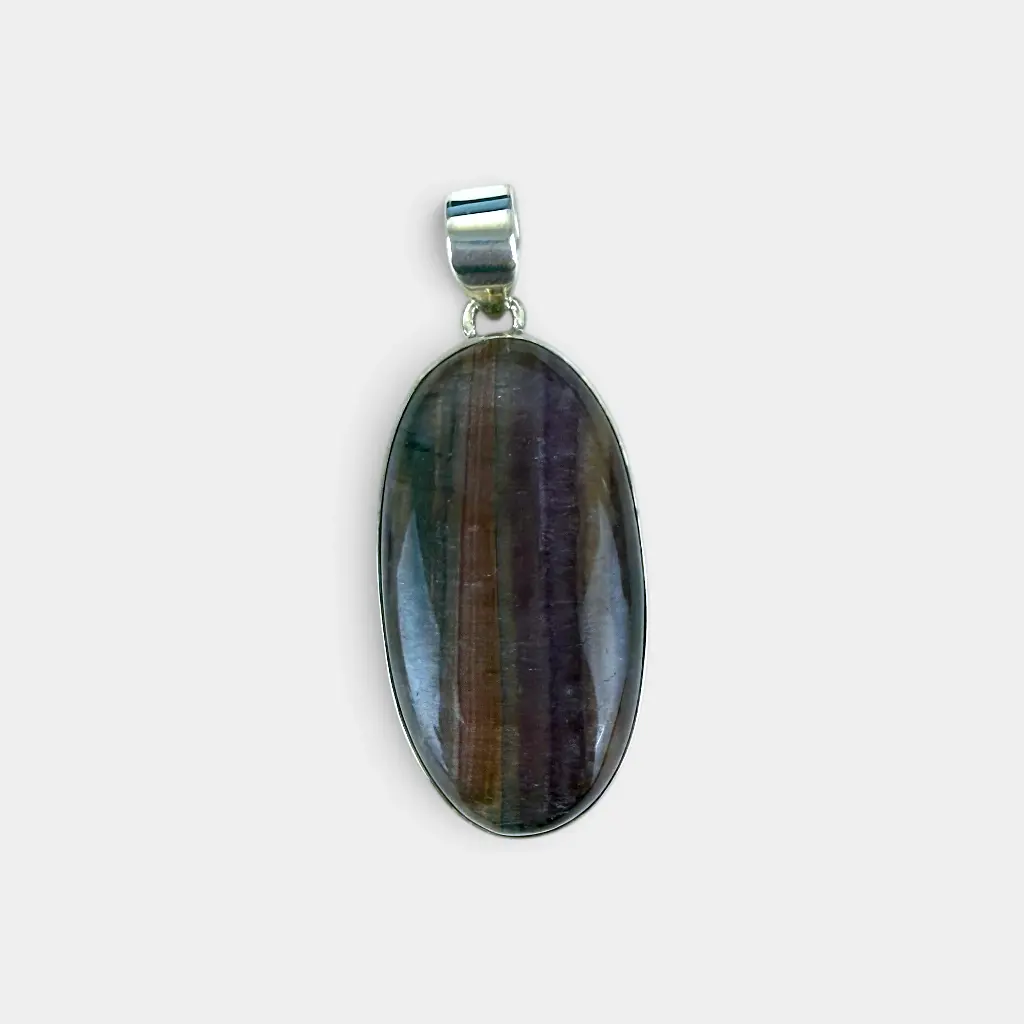 [PEAR-0682] Pendentif – Argent 925 – Fluorite [0682]